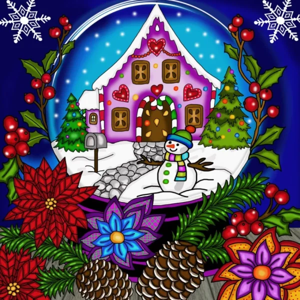 New JaCaRou Puzzles BOULE À NEIGE 40 x 40