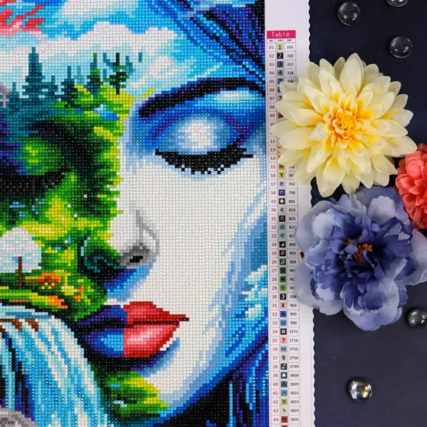 Hot JaCaRou Puzzles Broderie de diamant RONDS - PEACEFUL