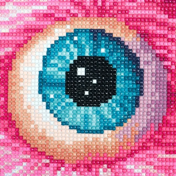 Online JaCaRou Puzzles Broderie de diamant RONDS - MY PINK MONSTER