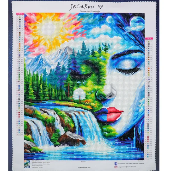 Hot JaCaRou Puzzles Broderie de diamant RONDS - PEACEFUL