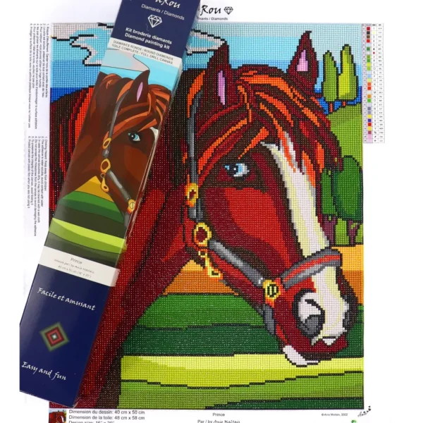 Clearance JaCaRou Puzzles Broderie de diamants RONDS - PRINCE