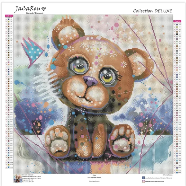 New JaCaRou Puzzles Broderie de diamants RONDS - EDDY!