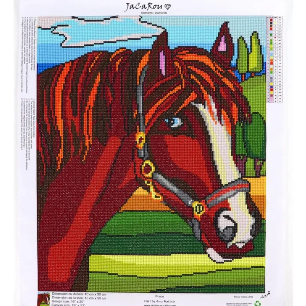Clearance JaCaRou Puzzles Broderie de diamants RONDS - PRINCE