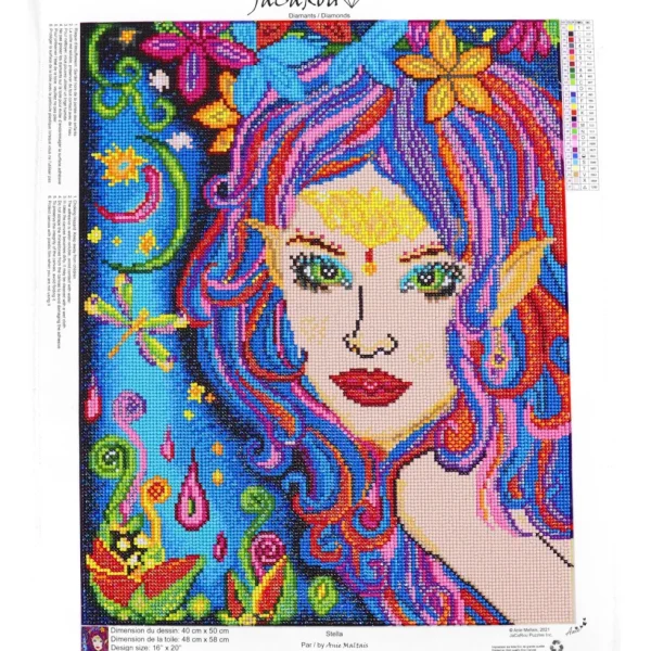 Fashion JaCaRou Puzzles Broderie de diamants RONDS - STELLA