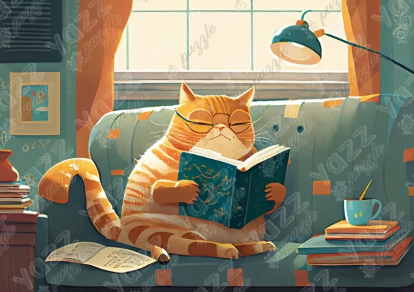 Clearance JaCaRou Puzzles Casse-tête - CAT & BOOKS - YA-3827
