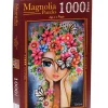 Best JaCaRou Puzzles Casse-tête - LADY WITH FLOWERS - MA-1707