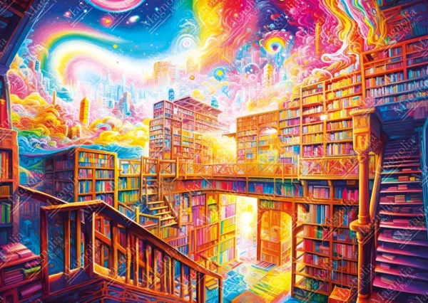 Discount JaCaRou Puzzles Casse-tête - LIBRAIRY CITY - MA-8605