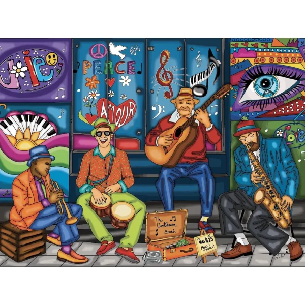 Online JaCaRou Puzzles Casse-tête - THE GENTLEMEN BAND