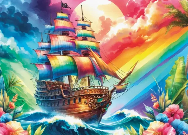 Best JaCaRou Puzzles COLORFUL HORIZONS 1000 pces