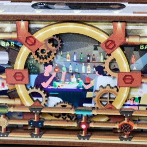 New JaCaRou Puzzles DIY CASSE-TÊTE 3D Mini-Corbeille - BAR PUNK