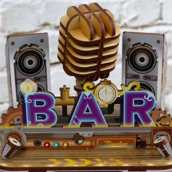 New JaCaRou Puzzles DIY CASSE-TÊTE 3D Mini-Corbeille - BAR PUNK