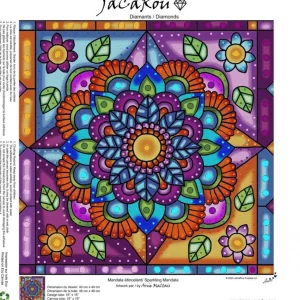 New JaCaRou Puzzles MANDALA ETINCELANT 40 x 40