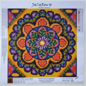 Fashion JaCaRou Puzzles MANDALA VIOLET 30 x 30