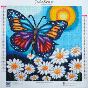 New JaCaRou Puzzles MARGUERITES ET PAPILLONS 40 x 40