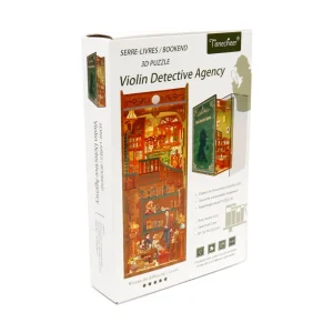 Best JaCaRou Puzzles MINI-décor de bibliothèque - VIOLIN DETECTIVE AGENCY