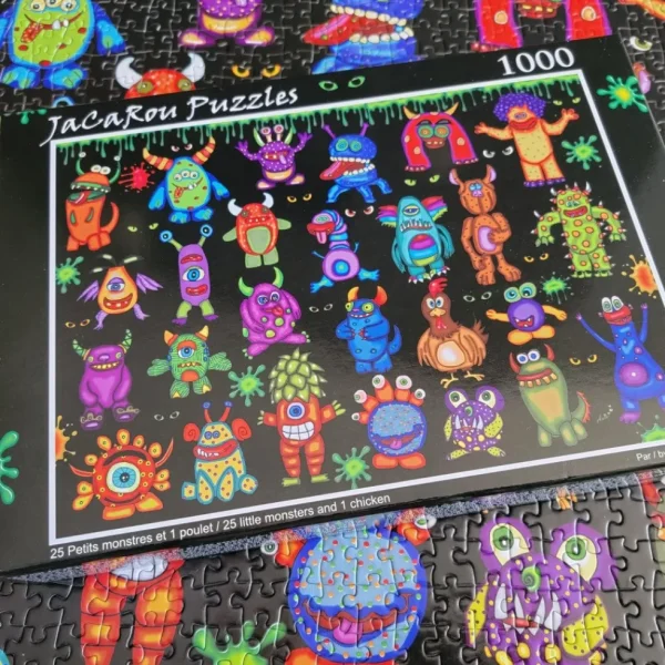 Hot JaCaRou Puzzles 25 PETITS MONSTRES ET 1 POULET 1000 pces