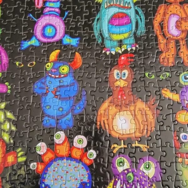 Hot JaCaRou Puzzles 25 PETITS MONSTRES ET 1 POULET 1000 pces