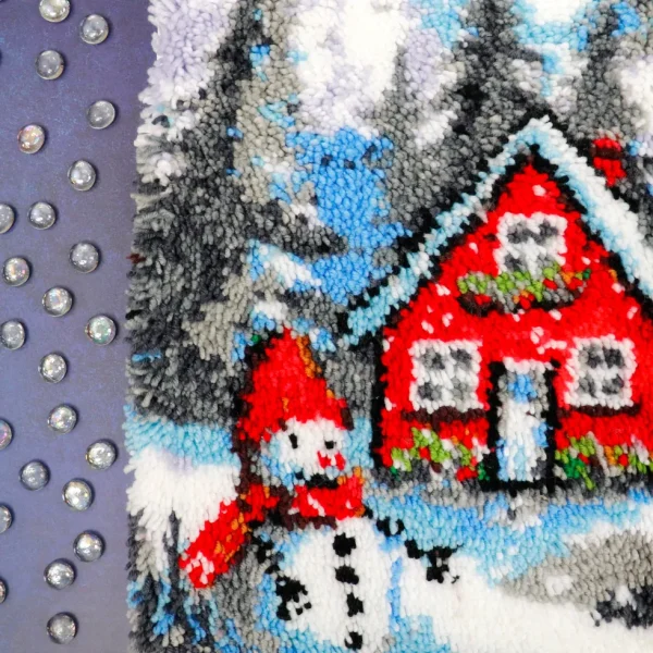 New JaCaRou Puzzles Points noués - Grand tapis - SNOWY