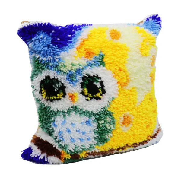 Sale JaCaRou Puzzles Points noués - Housse de coussin - HIBOU